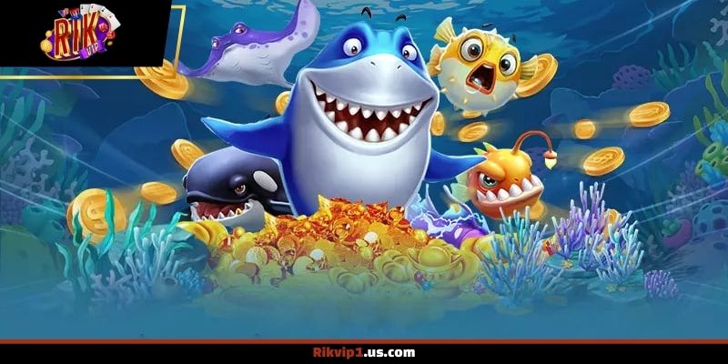 Không gian săn cá đại dương theo chủ đề hải tặc