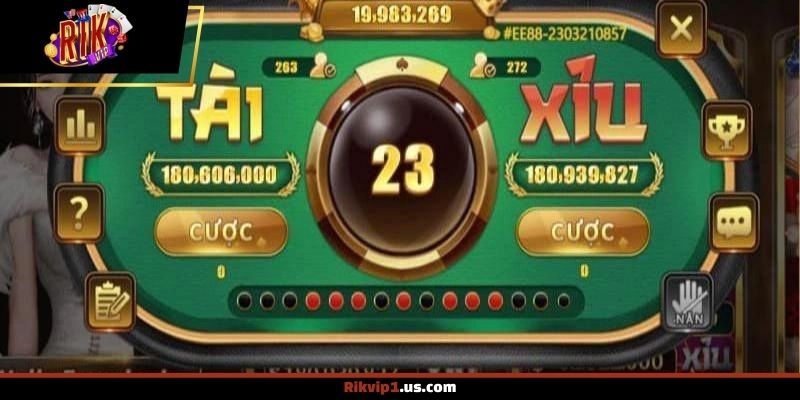  Giao diện tài xỉu rikvip trực quan và dễ thao tác